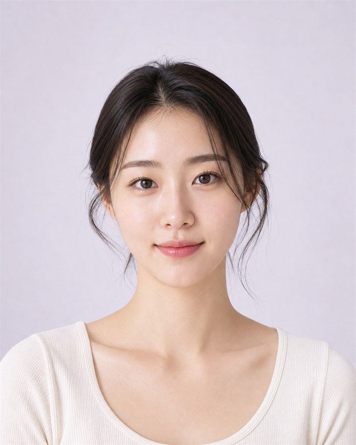 정면 사진 분석 예시 인물